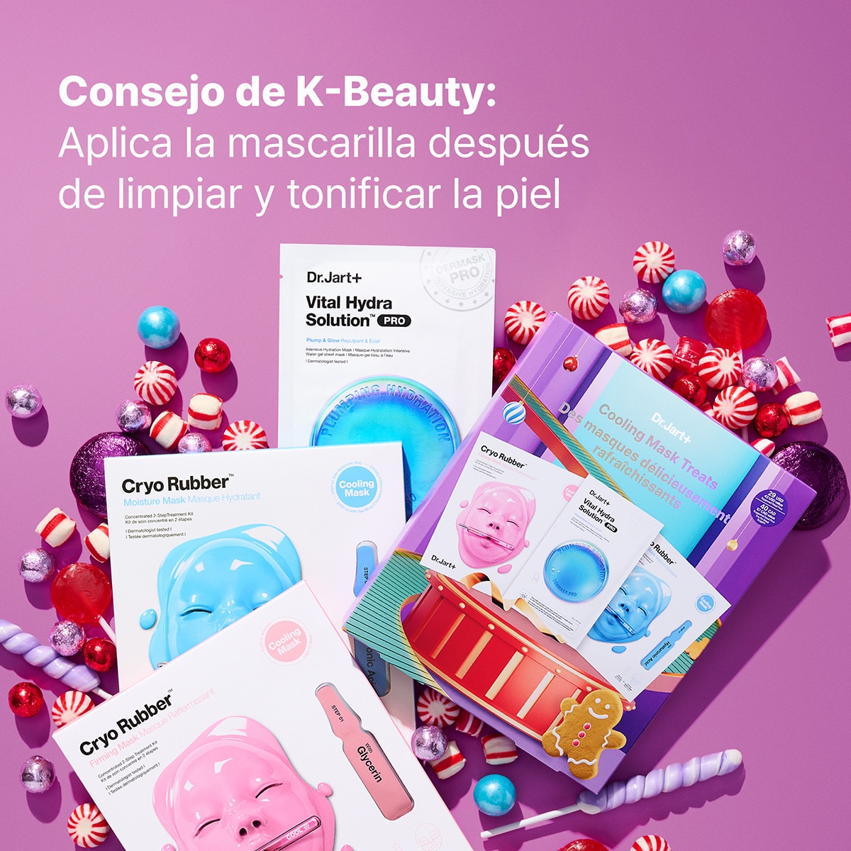 COOLING MASK TREATS GIFT SET WITH CRYO RUBBER™ SHEET MASKS (SET DE REGALO DE MASCARILLAS REFRESCANTES)